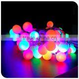 50 Led Multicolor Christmas Light With Frosted Ball Decaration White Wire Tree Light Factory Wholesale thumbnail-6
