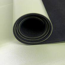 Custom Logo Natural Rubber Eco-Friendly Non Slip Non Toxic PU Leather Yoga Mat thumbnail-5