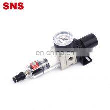 SNS Pneumatic AW Series Air Source Treatment Unit Air Filter Pressure Regulator With Gauge thumbnail-3