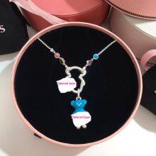 Spanish Bear Silver Earrings 215433630 Teddy Bear Pendant With Enamel 118074530 Women Fashion Necklace Free Wholesale Shipping thumbnail-2