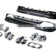 Genuine Car Accessories Rear Lip With Tips For Benz GLC Coupe Change to Amg Rear Diffuser With Exhaust Pipe Rear Tips thumbnail-3