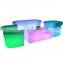 U Shaped Set Led Sectional Sofa Led Lights for Room With Remote Sofa Chairs Set Modern Living Room Furniture Fancy Colorful Sofa thumbnail-4