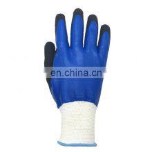 Heavy Duty Blue Nitrile Coated Gloves,nitrile Gloves thumbnail-3