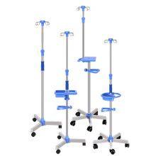 Mobile 4 Hooks Infusion Stand，IV Pole, IV Stand thumbnail-4