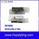 Wireless Car Logo Light for Skoda Roomster 06~09 Superb LED Play and Plug Car Laser Projector Ghost Shadow Light