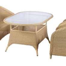All Weather Waterproof and Sun Resistant Outdoor Garden Furniture Outdoor Table Elegant Dining Set thumbnail-3
