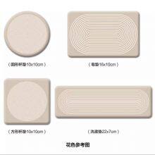 Bathroom Accessories Highly Absorbent Quick Dry Wabi Sabi Style Diatomite Stone Bath Mat Set thumbnail-3