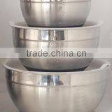 Stainless Steel Mixing Bowl 3pcs Set With Non-slip Silicone Base With Lid thumbnail-1