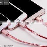 HOCO UPL12 3 IN 1 Cable Metal TPE 3 IN 1 Cable For Iphone/Micro Phone/Type c Device thumbnail-6