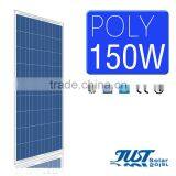 High Quality 150 Watt Polycrystalline Solar Panel for Home Solar Panel Kits Paneles Solares With CE Tuv