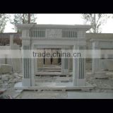 Marble fireplace stone statue