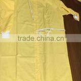 Disposable Yellow Isolation Gown with Knitted Cuff