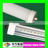Single pin 8 feet 2400mm t8 led fluorescent lamp 40w led tube light