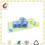 Pill Shape Blue Dog Waste Bag Holder With Two Rolls thumbnail-3
