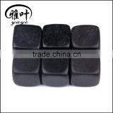 20mm Wholesale Ice Cube Whisky Stones Black Basalt Whisky Stones Bar Accessories Ice Cube Whisky Stones thumbnail-2