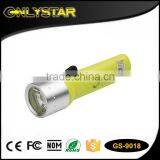 Onlystar GS-9018 plastic professional underwater diving flashlight