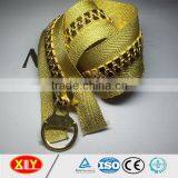 High Quality Gold Big Teeth Custom Puller Plastic Zipper thumbnail-1