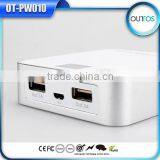 Ultra Slim Portable Power Bank/Mobile Charger /high Capacity Metal Power Bank/ 8800mah