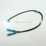 Gold Plated 3.5mm Male to 2 Female Y Splitter Audio Cable