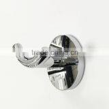Modern Chrome Polish Wall Mounted Bathroom Double Robe Hook Bathroom Towel Clothes Coat Hat Hardware Accessories Door Hanger