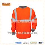 safety reflective T-shirt, long sleeve with reflective tape