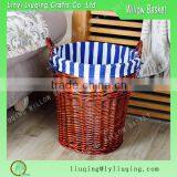 Fashion and pastoral wicker basket Two-piece laundry basket Storage basket