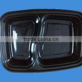 Popular Take Away Disposable Plastic Lunch Food Container With 2-compartment thumbnail-3