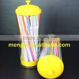 Striped Colorful Flexible Disposbale Plastic PP Drinking Straws thumbnail-1