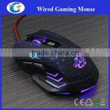 6 Buttons 2000 DPI Wired Optical Gaming Game Mouse Mice (Blue Dotted) thumbnail-4