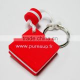Customized eva print logos float key chain buy made in china