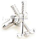 Golf Cufflinks, Sport Cufflinks, Rhodium Cufflinks thumbnail-1