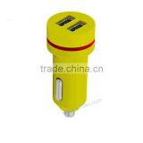 Promotional gift mobile phone accessories usb travel car charger double usb port wholesale