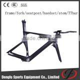 Dengfu Time Trial Frame Carbon Fiber tt Bicycle Frame, Di2 and Mechanical Triathlon Frameset Quality Choice