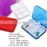 Cross Rectangle Pill Box With Removable 6 Cases Solid White Inner Tray thumbnail-1