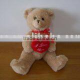 JM6622 Plush Teddy Bear With Heart for Valentine's Day thumbnail-1