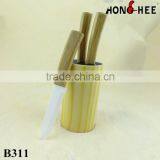 Wood Strip Pattern Utility Knife Holder