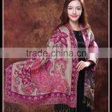 Beautiful Vintage Sari Shawls,wholesale Fashionable Paisley Vintage Beautiful Vintage Sari Shawls thumbnail-3
