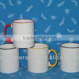 Factory LIP AND HANDLE COLORED COATED MUGS AND CUPS