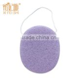 cheapest wholesale Pro Beauty refillable powder puff Different Shape Blender baby Powder Puff with ribbon