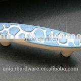 Porcelain Sweet Ocean Blue Speckle Cartoon Ceramic Drawer Handle