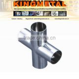Ss304/0Cr18Ni9, Ss316/0Cr17Ni12Mo2 Stainless Steel 4-Way Cross Pipe Fitting
