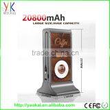 20800mAh High Capacity Charger Power Bank Restaurant for USB Charged Devices