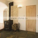 Simple design natural interior folding doors made from solid wood