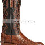 Black Brown Cowgirl&cowboy Genuine Leather Western Caiman Ultra Belly Boots Wholesale thumbnail-3
