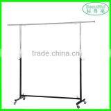 Black & Chrome Adjustable Clothes Rail - Max. H1600 x W1200 x D400 mm thumbnail-1
