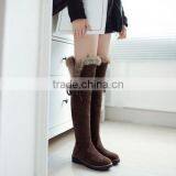 2016 Sexy Women Ladies Winter Black Suede Over Knee Boots CP6893 thumbnail-2