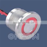 PS223P10Y T ring illuminated piezo switch,metal switch(Dia.22mm)