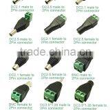 5.5*2.1 5.5*2.5 Male DC Connector / DC Plug /DC Adapter Terminal Block With Push-button thumbnail-4