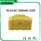 Factory Wholesale Ni-Cd SC 1300mAh 10.8V Vacuum Cleaner Battery Pack thumbnail-1
