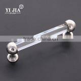 Long Strip Furniture Cabinet Crystal Glass Pull Handle